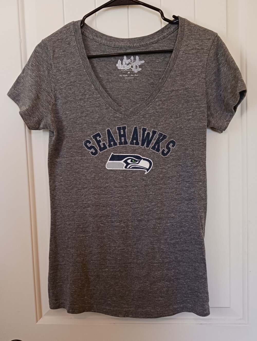 NFL Seattle Seahawks V- Neck Tee From Alyssa Milano Brand, Touch
